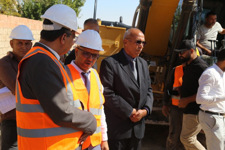 استئناف أشغال مشروع تزويد مدينة الرديف بالماء الصالح للشرب