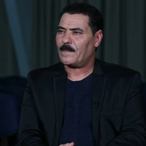 Hammadi Ammar pendant l'enregistrement de son témoignage