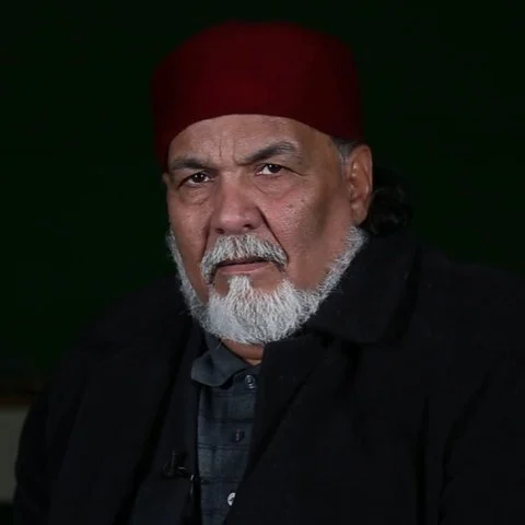 Moncef Beldi pendant l'enregistrement de son témoignage